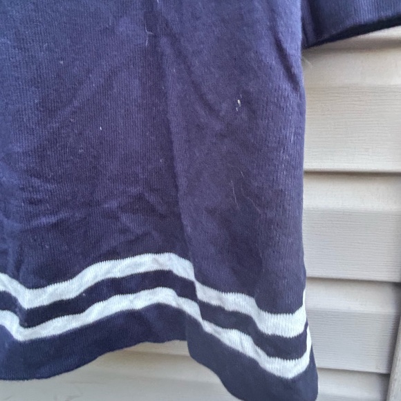 Talbots Anchor Sweater open cardigan size XL nwot nautical striped new - Picture 5 of 8